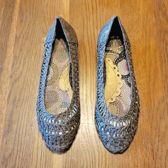 Seychelles sz 6½ bronze flats - Picture 1 of 9